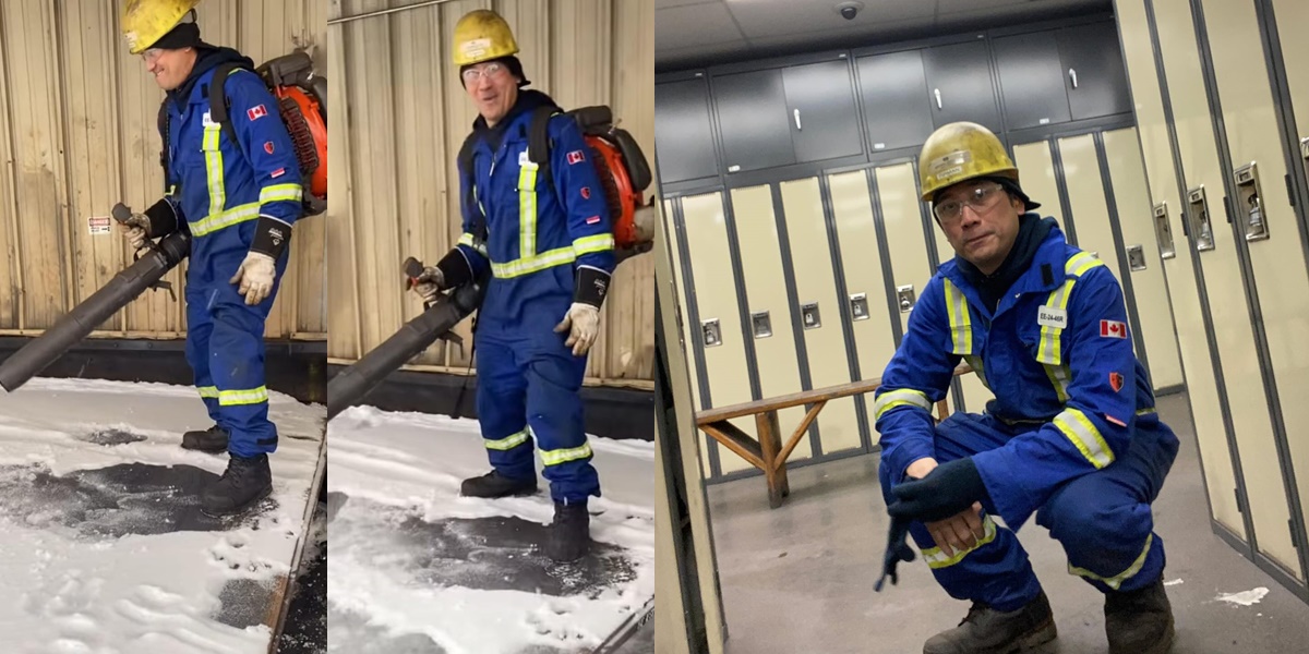 7 Portraits of Tengku Firmansyah Working in Winter, Staying Enthusiastic Even Though the Temperature Reaches -12 Degrees