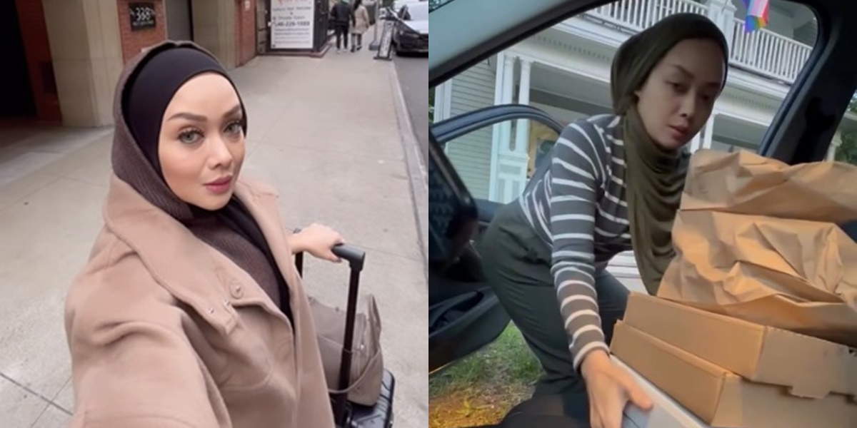 7 Photos of Terry Putri Sharing Her New Job in America, Becoming a Food Delivery Courier