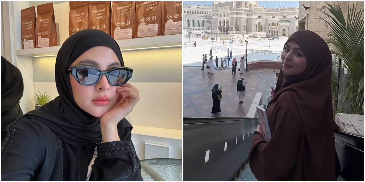 7 Portraits of Thya Sethya Wearing Hijab after Leaving MMA, Once Appeared in a Veil During Umrah