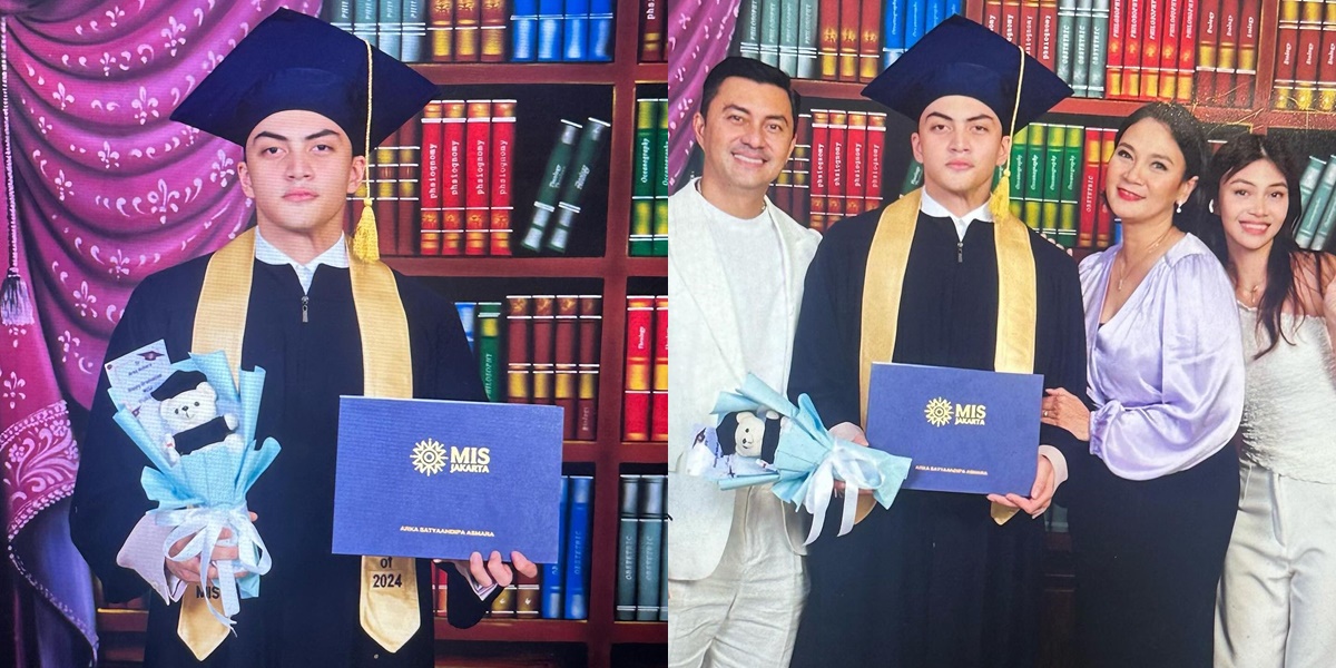 7 Portraits of Arka's Graduation, Dian Nitami and Anjasmara's Child, Wearing a Graduation Gown as if Looking at His Father When He was Young