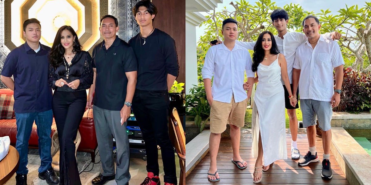 8 Portraits of Diah Permatasari's 2 Less-Exposed Handsome Sons - The Youngest One is Almost 2 Meters Tall