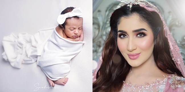 8 Portraits of Tania Nadira's Third Child, Having a Beautiful Arab Face - With a Sharp Nose Like Her Mother