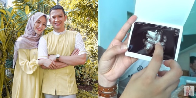 8 Portraits of Citra Kirana Checking Her Pregnancy Accompanied by Rezky Aditya, Her Baby Shy During Ultrasound