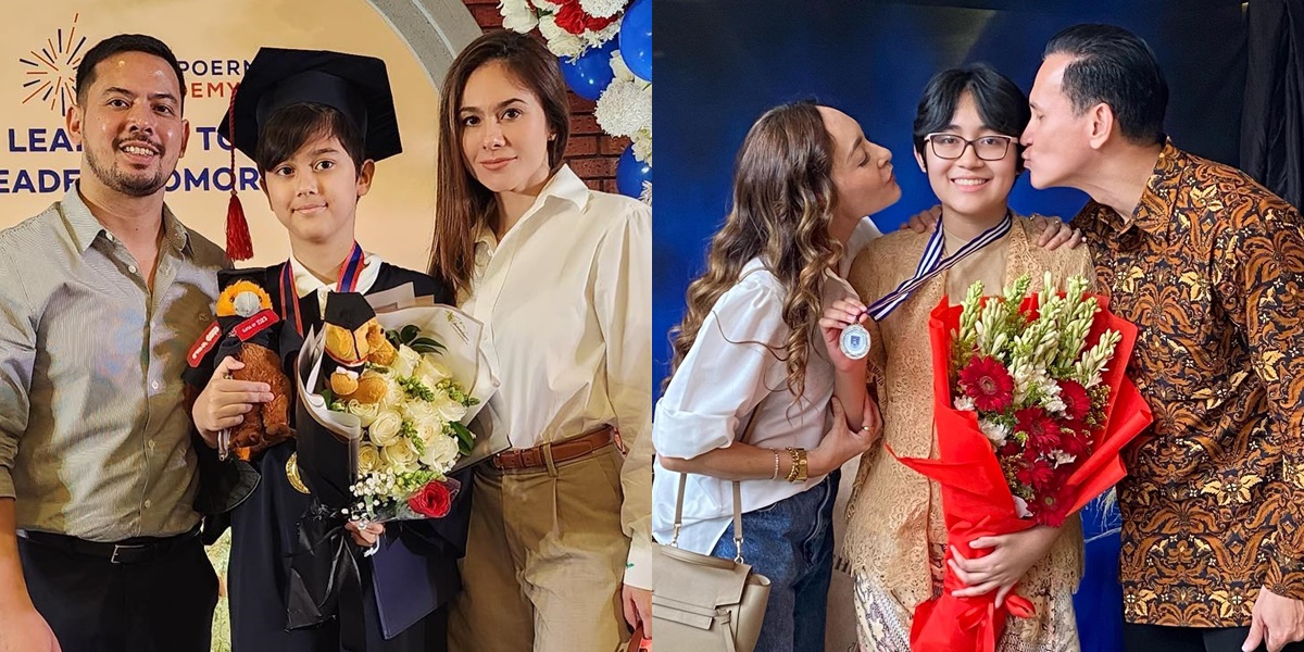 8 Portraits of Former Celebrity Couples Attending Their Child's Graduation in 2023, Still Harmonious and Maintaining Unity