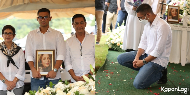 8 Photos of Melkior Mirari at Maura Magnalia's Funeral, Bowing Down Beside His Sister's Grave - Trying to Strengthen His Mother