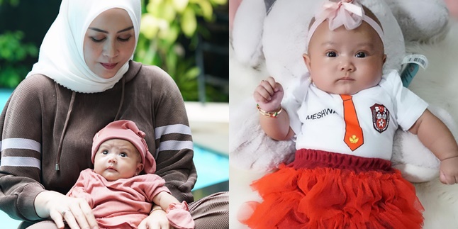 8 Photos of Meshwa, Denny Cagur's Child Who Is Far From the Spotlight, Super Cute When Wearing School Uniform