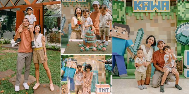 8 Portraits of Kawa's First Child Andien's Birthday Party, Minecraft-themed and Super Fun!