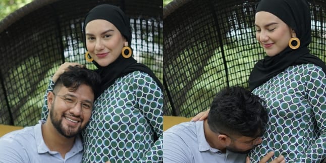 8 Pictures of Ammar Zoni and Irish Bella's Joyful Story of Their Second Pregnancy, Affectionately Kissing the Future Baby
