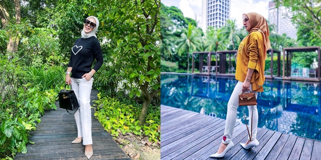 8 Latest Photos of Syahrini Praised for Getting Slimmer, Rumored to Move and Live in Singapore