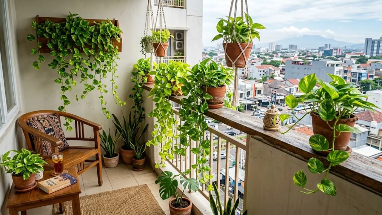 8 Plants to Beautify Your Balcony, Transforming a Narrow Corner into a Green Oasis