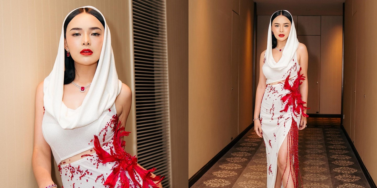 9 Stunning Styles of Amanda Manopo with High Split Hooded Dress, Her Beauty is Unreal!