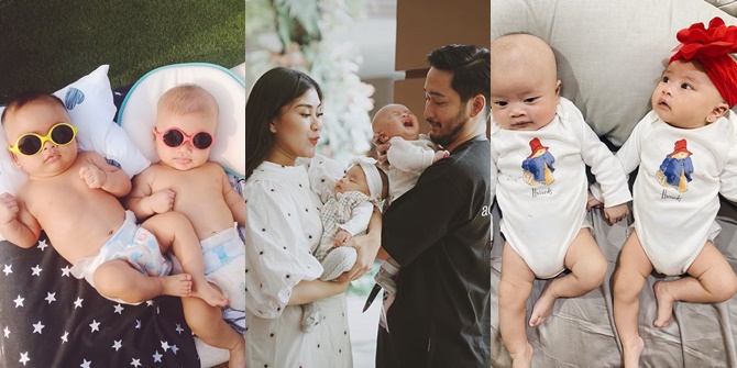 9 Compact Moments of Syahnaz Sadiqah and Jeje Govinda's Twin Children, Successfully Making People Feel Adorable