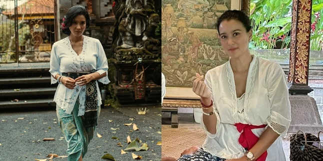 9 Portraits of Marcella Zalianty that Become More Charming in Balinese Kebaya, Elegant at the Age of 41 - Perfect to Become a Noble