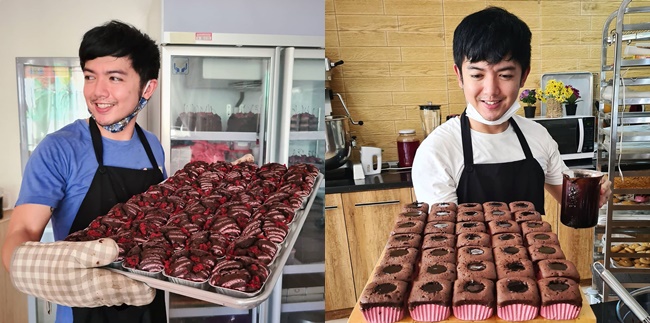 9 Photos of Nicky Tirta in Action in the Kitchen Making Various Cakes, Still Cool - Becoming a Skilled Chef