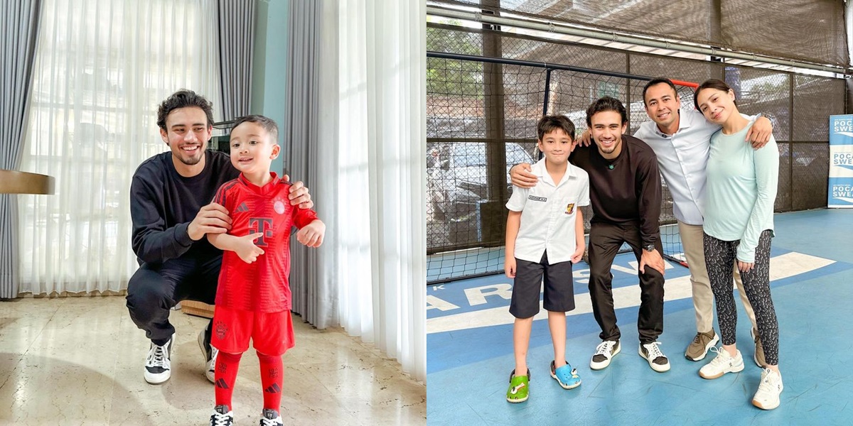 9 Photos of National Team Player Nathan Tjoe-A-On Visiting Raffi Ahmad's House, Close with Rayyanza - Playing Football Together