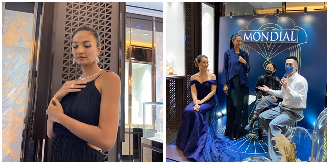 Take Part in the Launch of the Latest Collections from Mondial Gala and Glamotous Collection, Atiqah Hasiholan Apparently Always Uses Jewelry as a Complement to Her Appearance