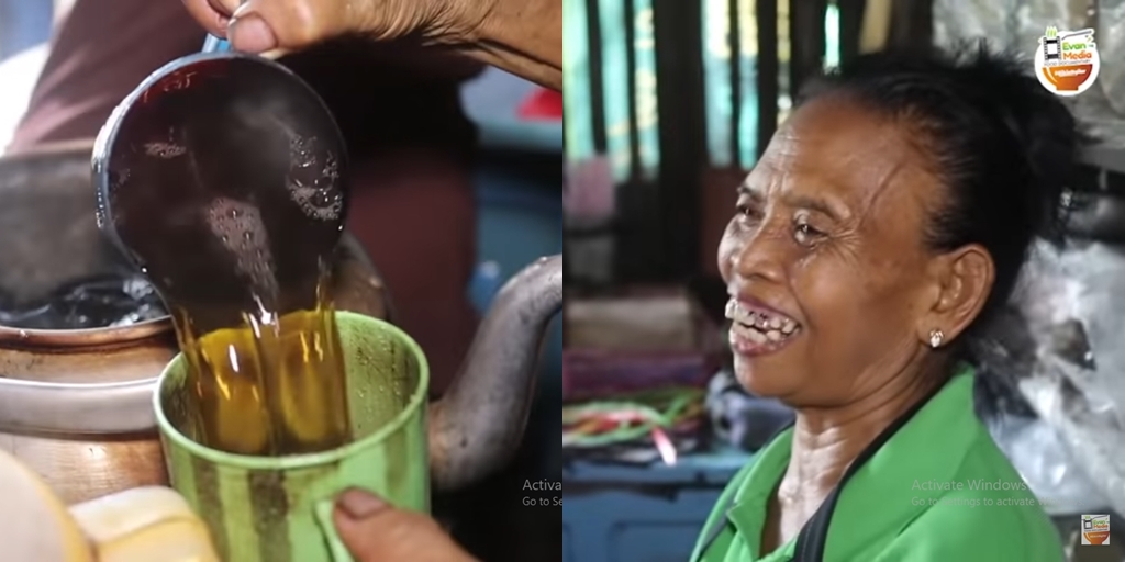 Long Queue Like a Snake, This Sweet Iced Tea Seller Mother in Solo Becomes Viral