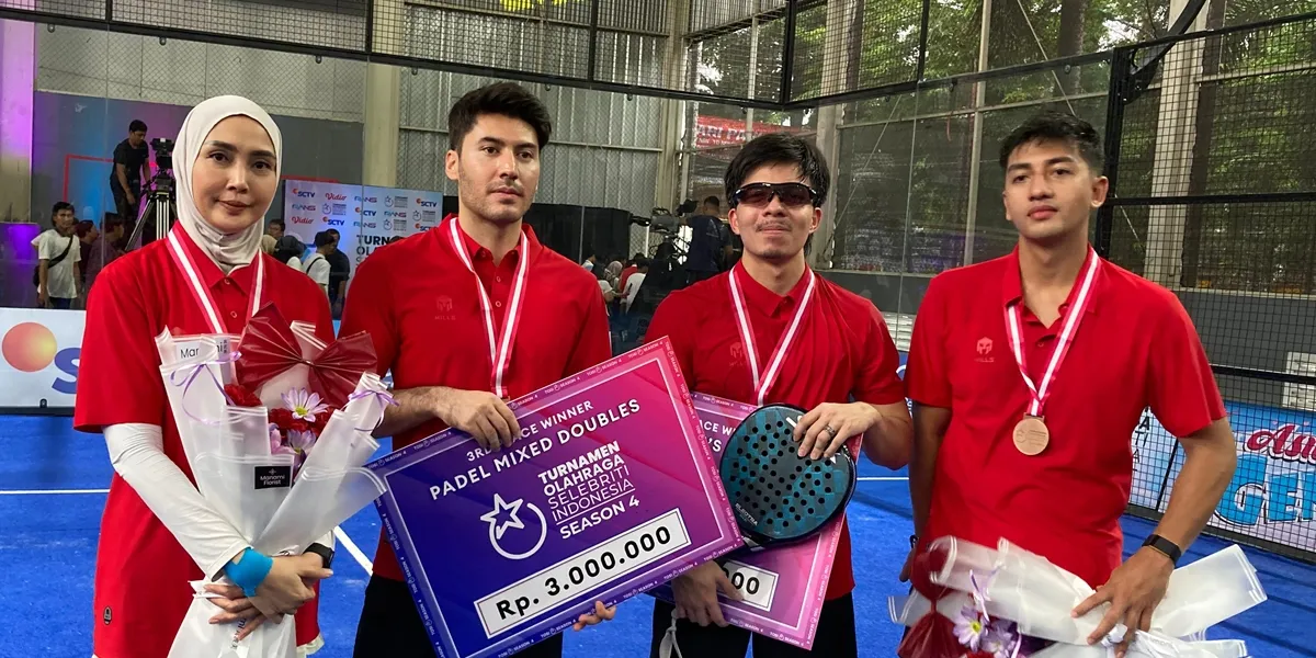 Atta Halilintar and Harris Vriza Secure Third Place in Padel TOSI Season 4