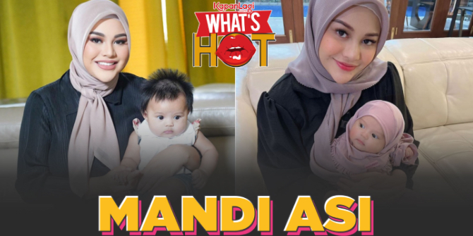 Aurel Hermansyah Bathes Ameena with Breast Milk, Here's the Reason