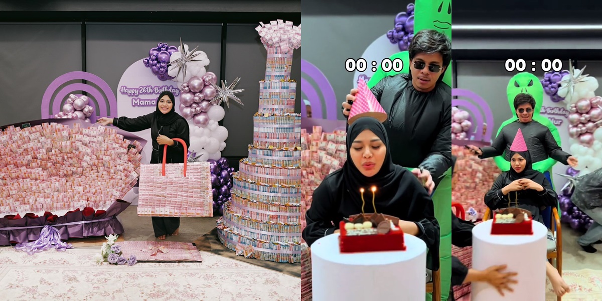 Aurel Hermansyah's Birthday, Gift from Atta Halilintar is No Joke - There's Cake, Bag, and a Bouquet Full of Money