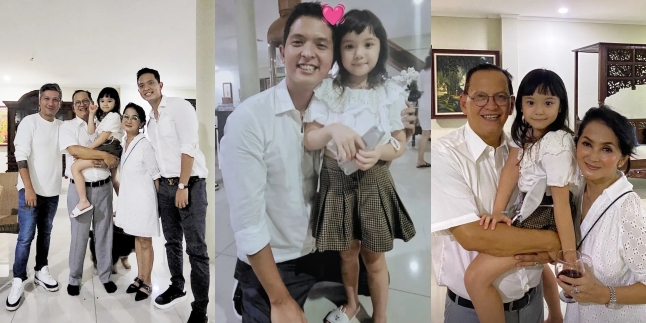 Happy with Beloved Family, 7 Photos of Roy Marten's 70th Birthday Celebration with the All-White Theme - Gempi Becomes the Primadona