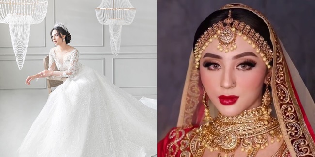 8 Latest Photos of Margin Wieheerm, Ali Syakieb's Girlfriend, Stunning in a Wedding Dress - Indian Costume like a Queen