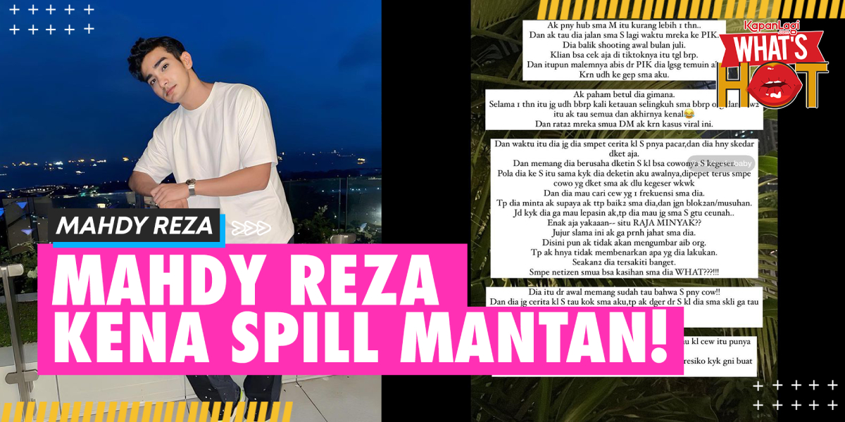 Several Times Cheating, Mahdy Reza's Behavior Revealed by His Ex!