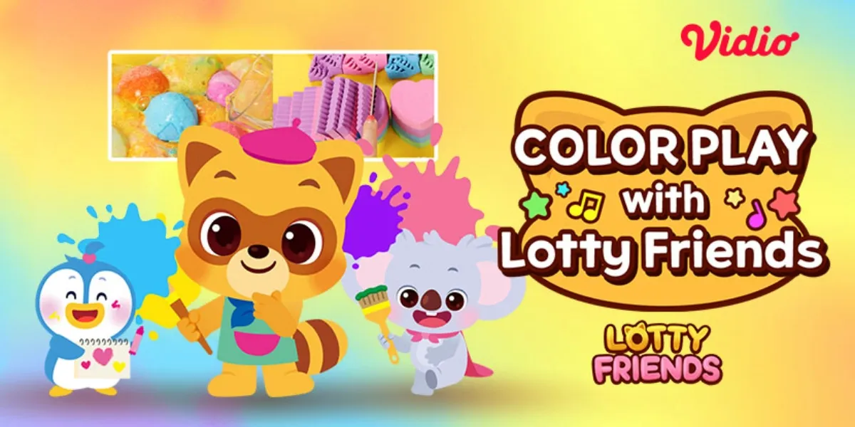 Learn About Colors and Objects with the Cartoon Series Coloring with Lotty Friends