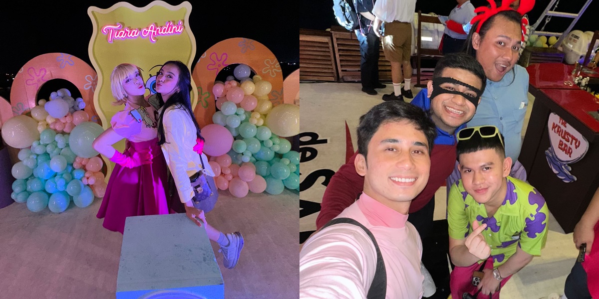 Themed Bikini Bottom, A Lineup of Celebrities Attends Tiara Andini's Birthday Party - Alshad Ahmad Also Gets the Spotlight