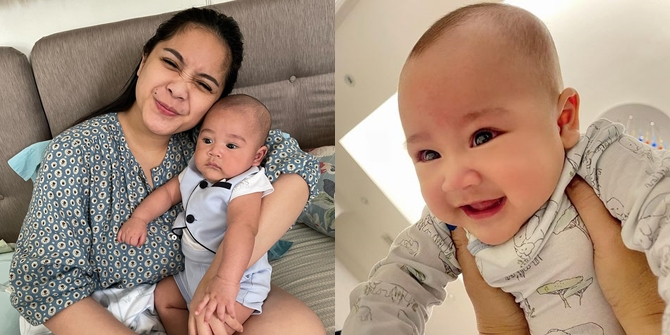 At 4 Months Old, Here's a Cute Photo of Baby Rayyanza, Nagita Slavina and Raffi Ahmad's Second Child That Will Make You Go 'Aww'!