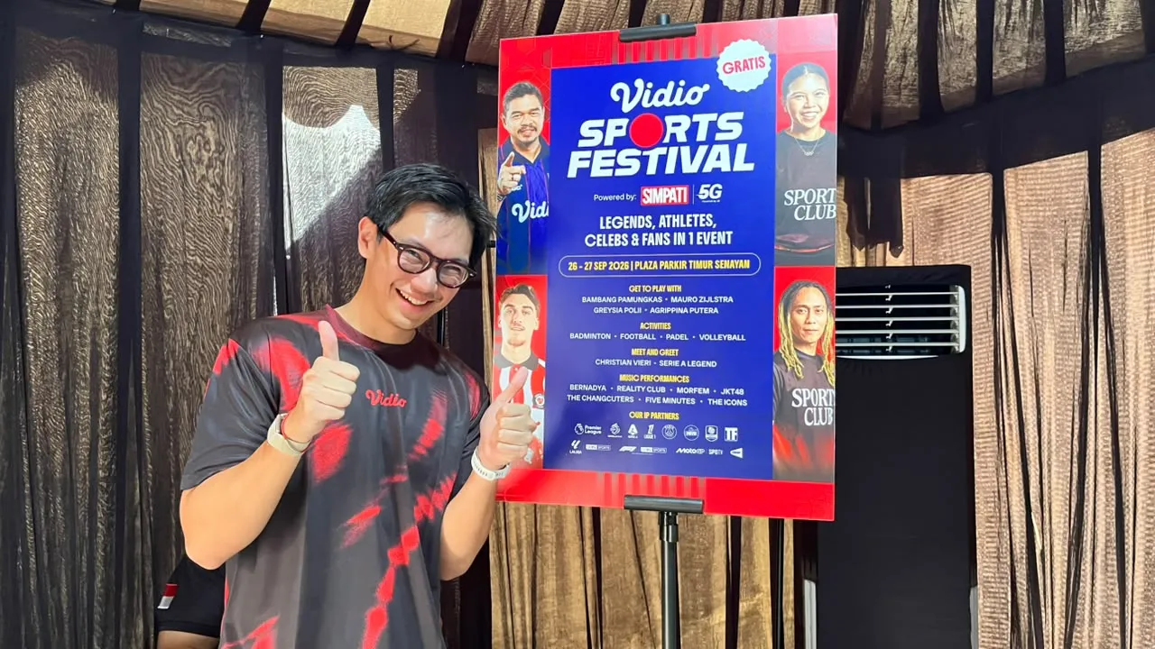 Brandon Salim Nostalgia Badminton di Vidio Sports Festival 2026