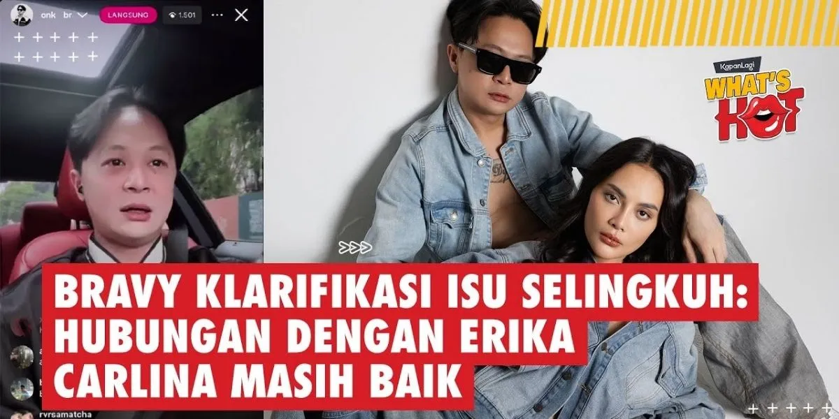 Bravy Clarifies Cheating Issue: Relationship with Erika Carlina is Still Good