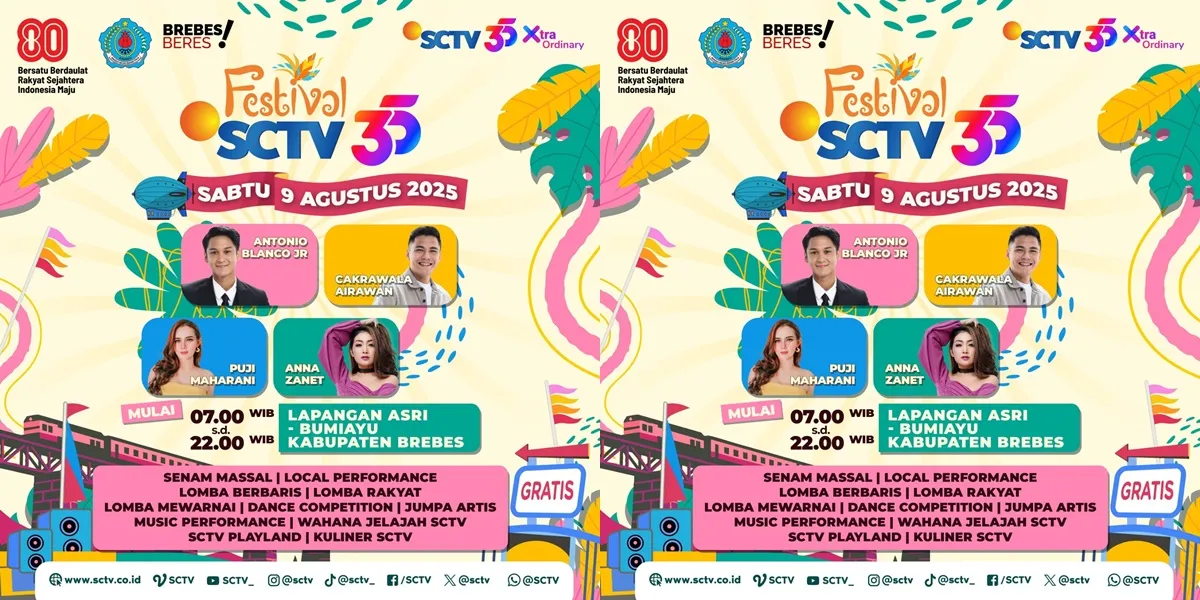 Brebes Becomes the First City of the Festivities 'FESTIVAL SCTV 35', Meet SCTV Soap Opera Stars