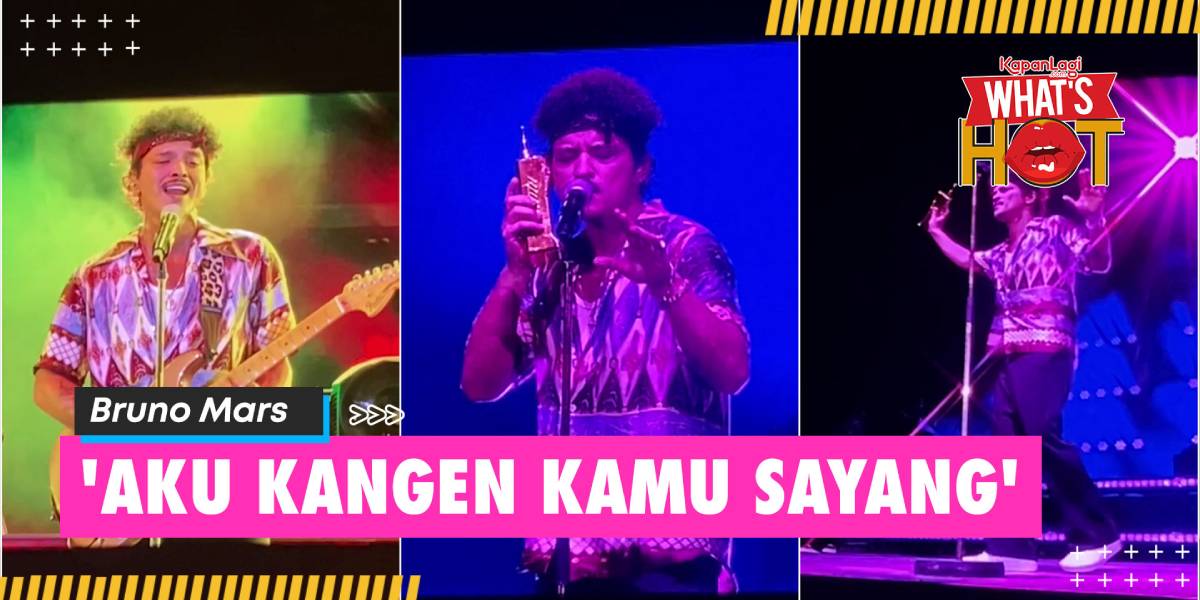 Bruno Mars Live In Jakarta Day 1, Flirting 'I Miss You Darling' - 'Die With A Smile' Performed