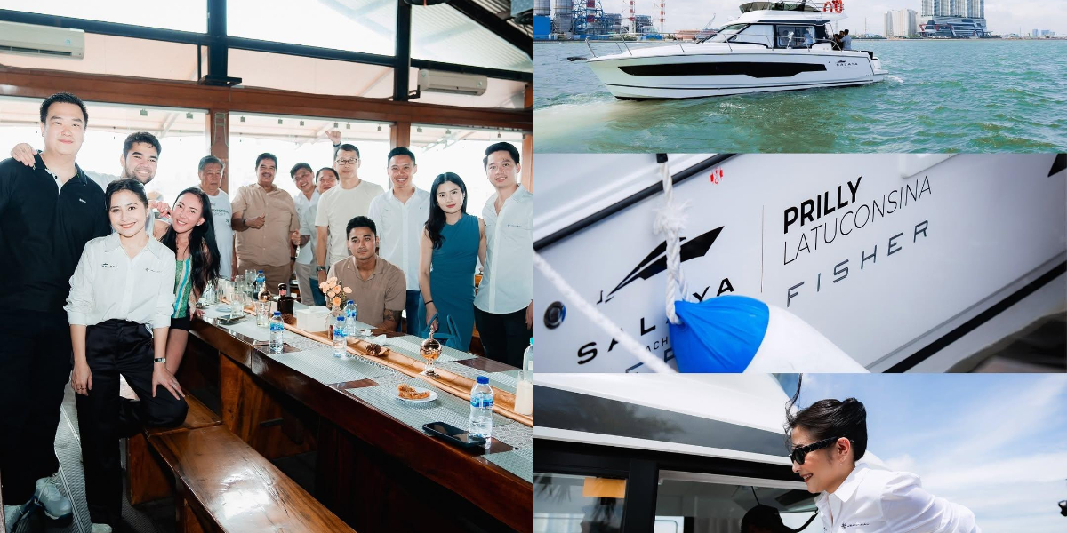 Starting a Business Together, Here Are 5 Photos of the Luxurious and Very Elegant Yachts Owned by Prilly Latuconsina and Kevin Sanjaya