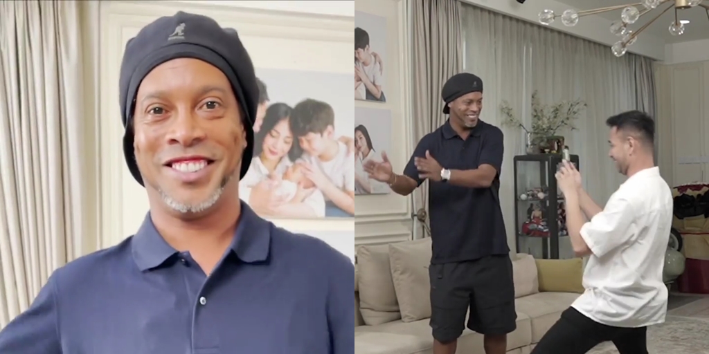 Instead of Warming Up, Ronaldinho Dancing with Shopee COD at Istana Andara