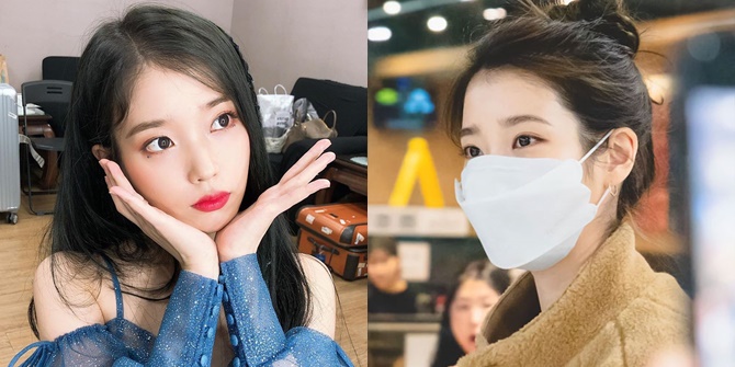 Proof of Having a Very Small Face, IU Wears an Adult Mask and Looks Oversized!