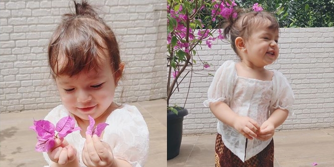 Local Beauty! Sweet Portraits of Baby Chloe Wearing Kebaya, Asmirandah and Jonas Rivanno's Child is Even More Adorable