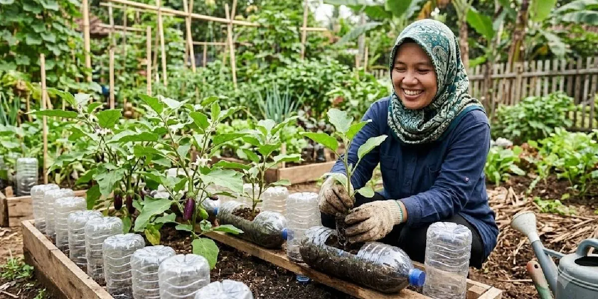 How to Properly Plant Eggplants in Used Bottles, Cost-Effective and Environmentally Friendly