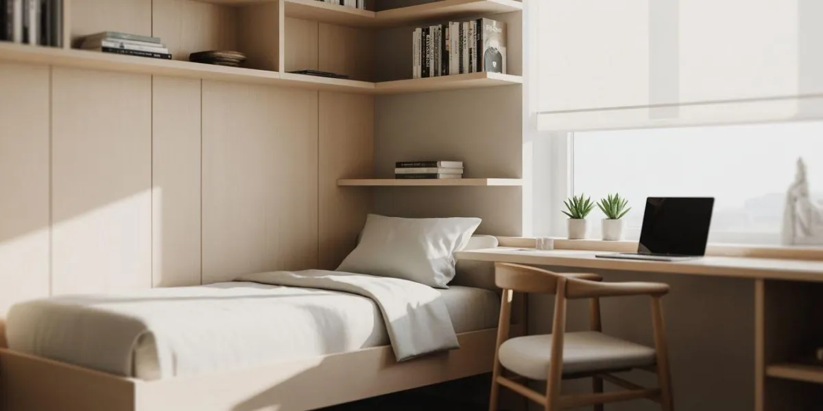 Cara Merapikan Kamar Kos Sempit agar Rapi. (AI Generated)