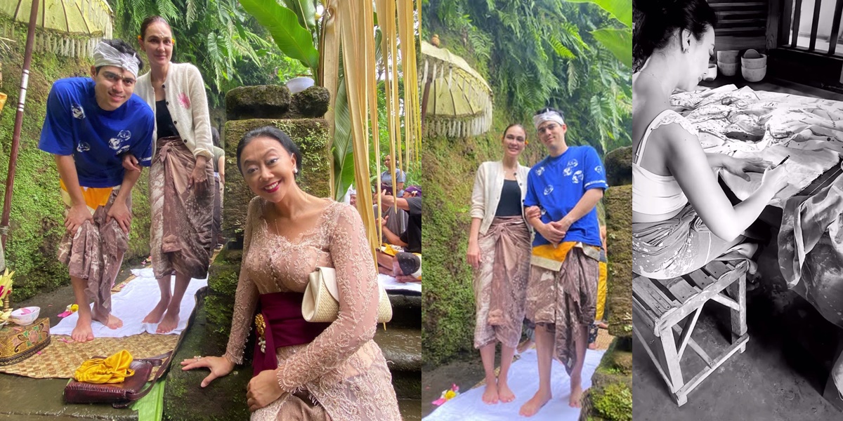 Asri Welas's Story While Making Batik Fabric for Luna Maya and Maxime Bouttier for the Cleansing Ceremony, Revealing the Touching Message Behind It