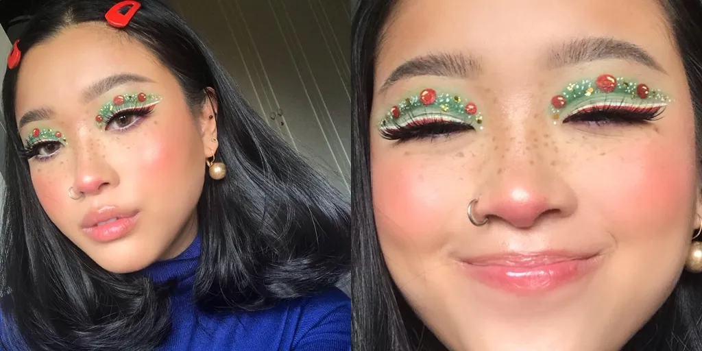 Cobain Eye Shadow Art Ala Cindercella Ini Yuk Biar Natal Kalian Nggak Monotone!