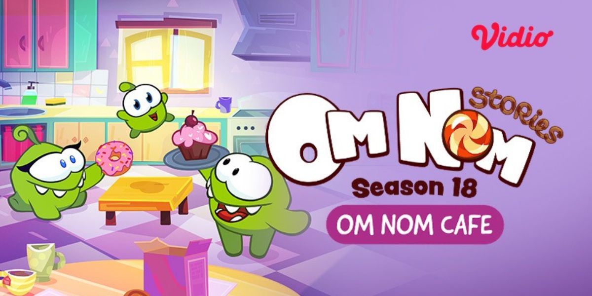 Perfect to Watch with Family, VidIo Presents the Super Adorable Children's Cartoon 'OM NOM CAFE'!