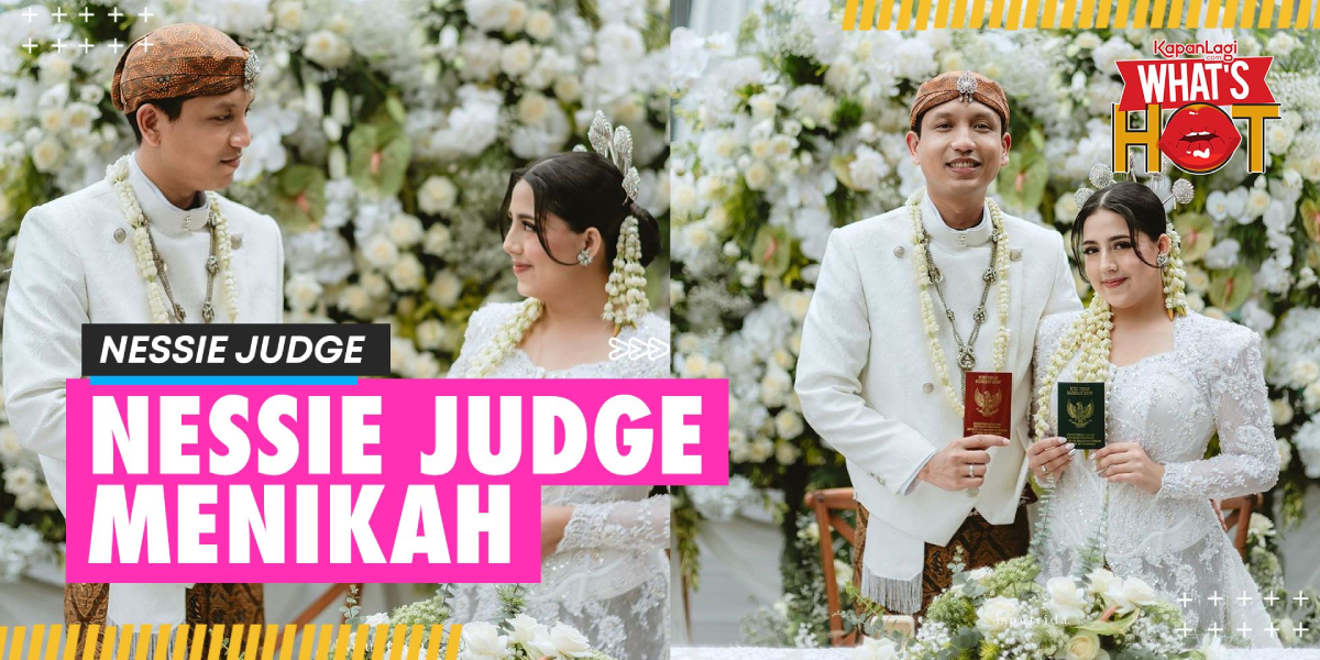 Congrats! Nessie Judge Gets Married, Looking Beautiful in a White Kebaya