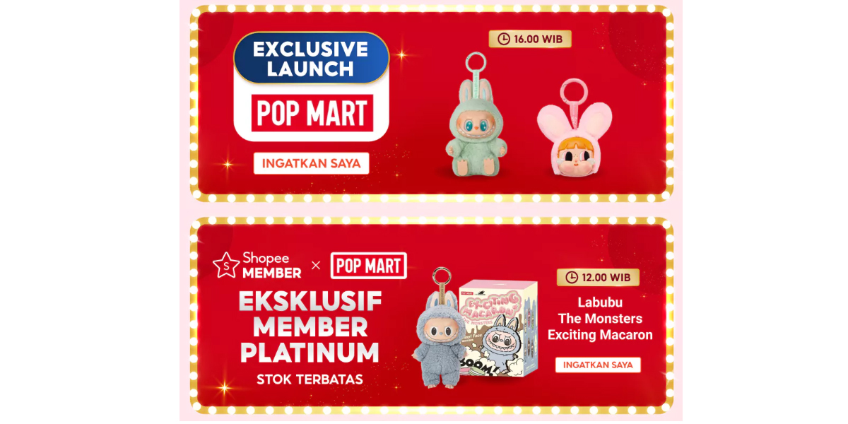 Only on Shopee 10.10! Labubu Arrives with Special Prices at POP MART Official Store