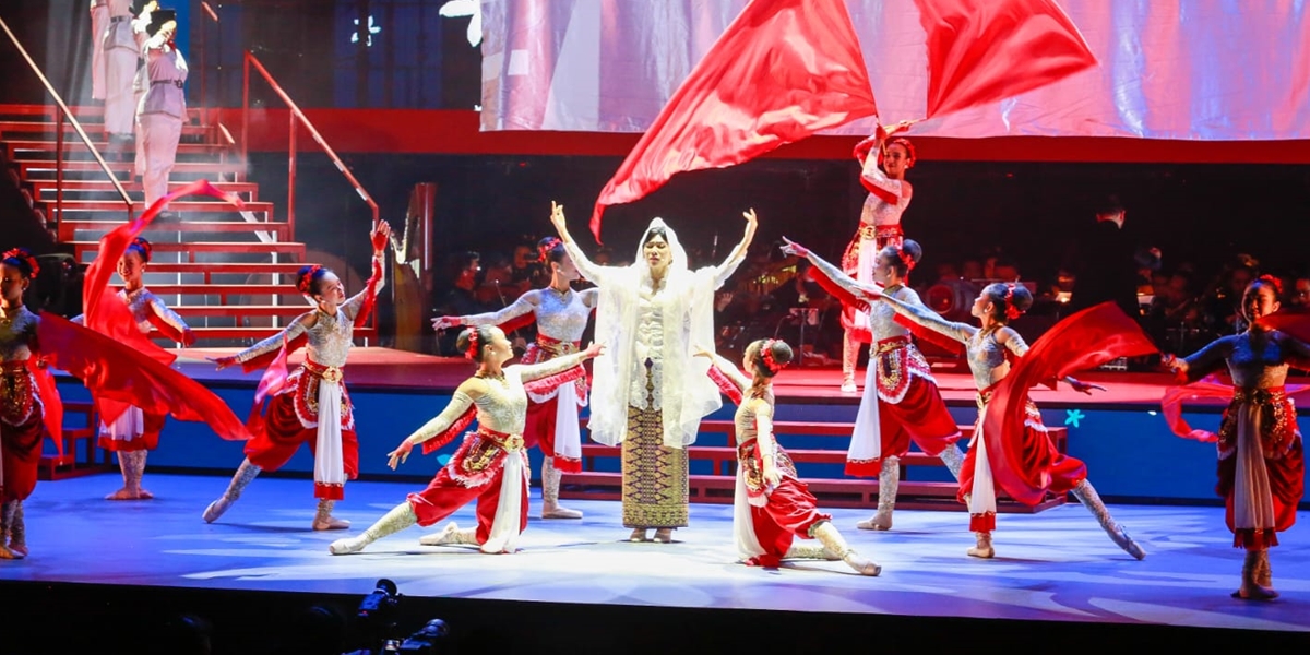 Curi Perhatian, Isyana Sarasvati Successfully Impresses in the Performance of Sabang Merauke 'Pahlawan Nusantara'