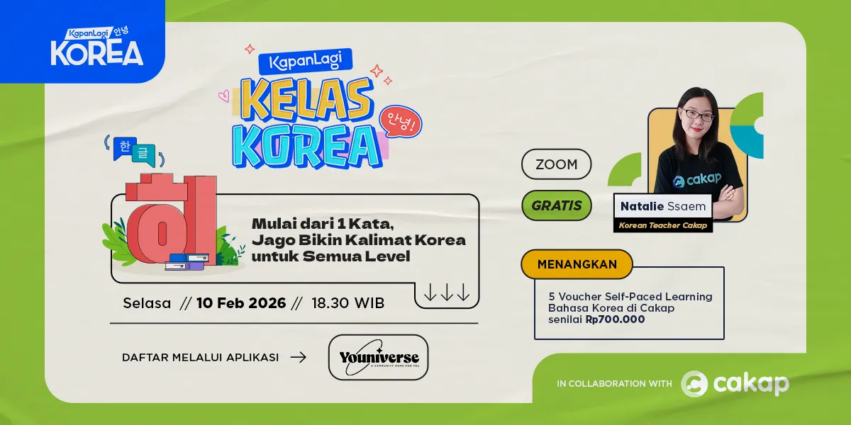 Free KapanLagi Korean Class List, Learn to Make Sentences Until You Can