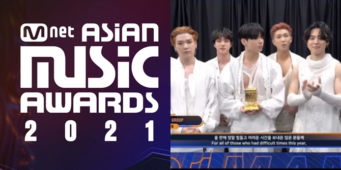 Complete List of Winners of the 2021 MAMA, BTS Sweeps Daesang - Anneth and Lyodra as the Best from Indonesia