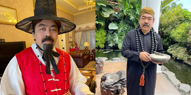 For Beloved Wife, 8 Funny Photos of Adam Suseno, Inul Daratista's Husband, Willing to Cosplay as Rain Shaman and Wear Colorful Wig