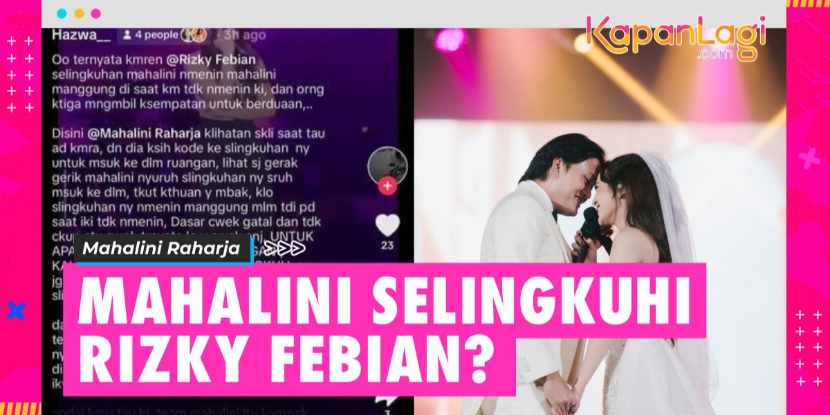 Detail News Mahalini Cheating on Rizky Febian, Finally Speak Up